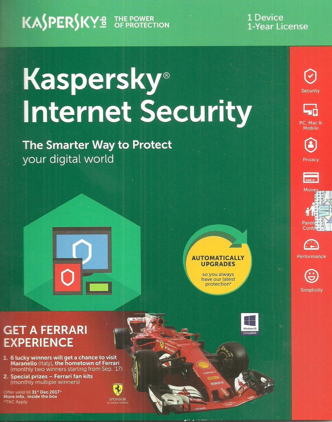 Kaspersky Internet Security 1.0 User 1 Year(CD/DVD)