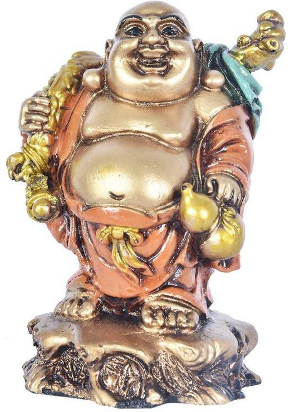 navrang Laughing Buddha Showpiece (7 Inch) Decorative Showpiece 7 cm
