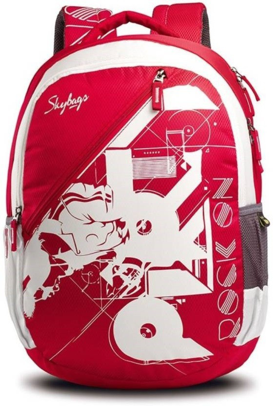 Skybags red and white clearance