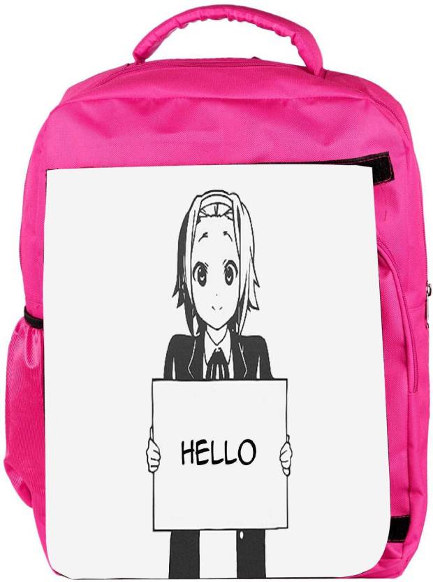 SNOOGG Eco Friendly Canvas Anime Hello Backpack Rucksack School Travel  Unisex Casual Canvas Bag Bookbag Satchel 5 L Laptop Backpack Pink - Price  in India 