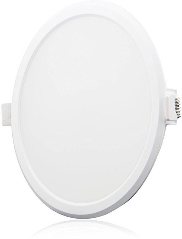 Syska 12w Round White 6500k Led Ceiling Panel Pack Of 01 Recessed Ceiling Lamp