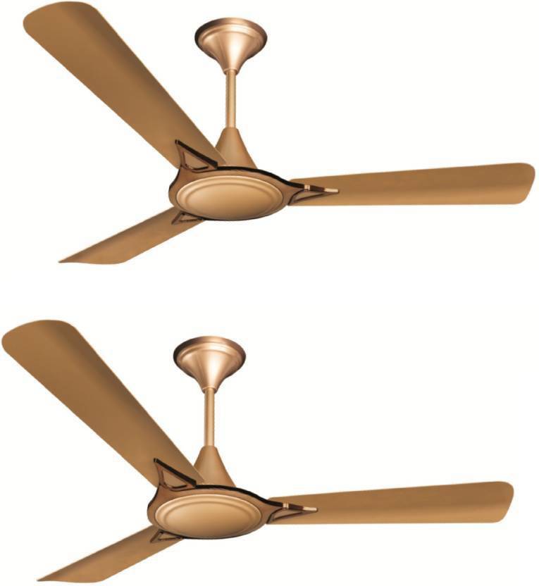 Crompton Avancer Prime Antidust Cocoa Gold Pack Of 2 3 Blade Ceiling Fan