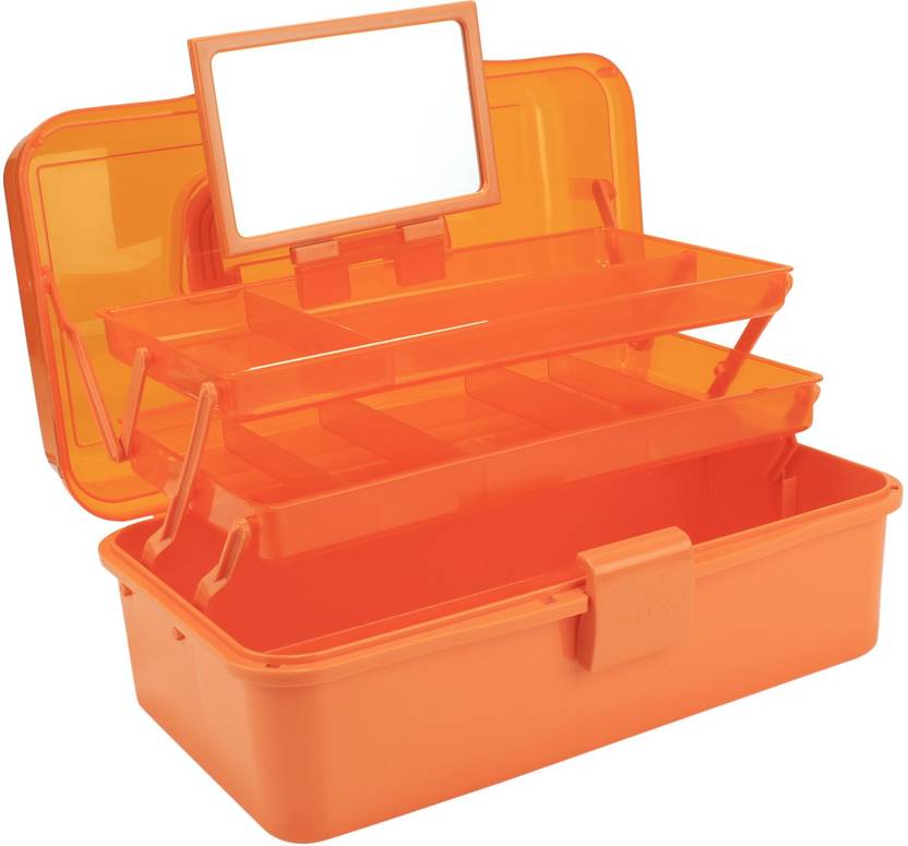 Page Large Vertical At Hokipo Transpa Plastic Storage Box With Compartmentirror Orange