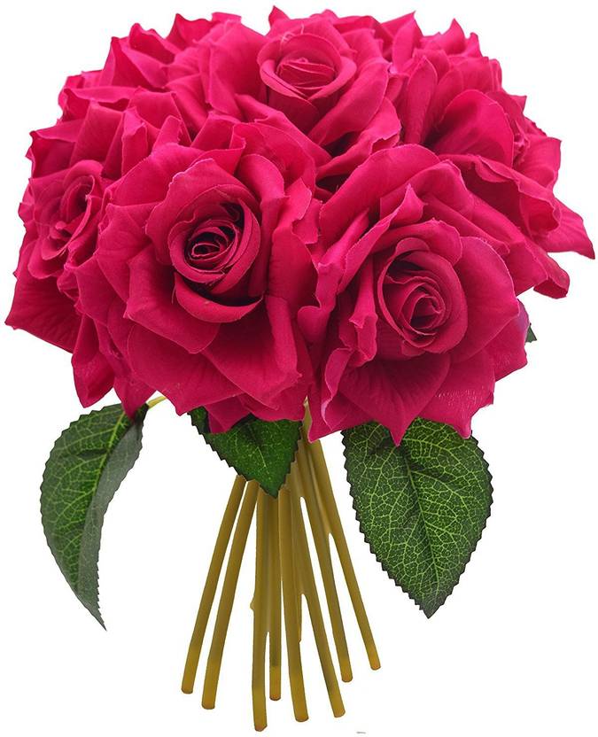 Fourwalls Pink Pink Rose Artificial Flower Price In India Buy
