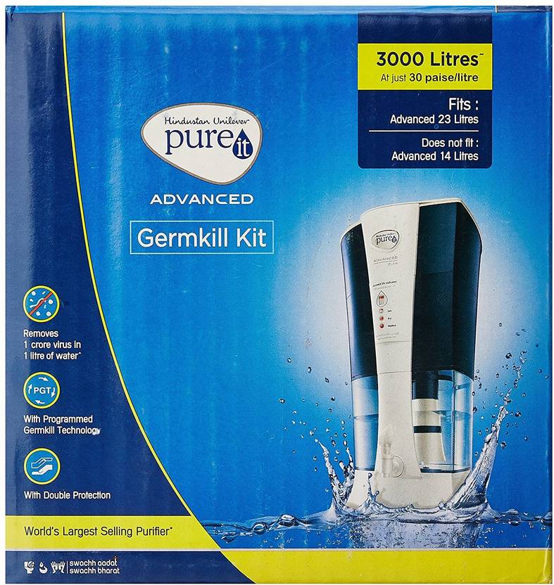 Pureit Advanced Germ Kill 3000 L Gravity Based Water Purifier Pureit