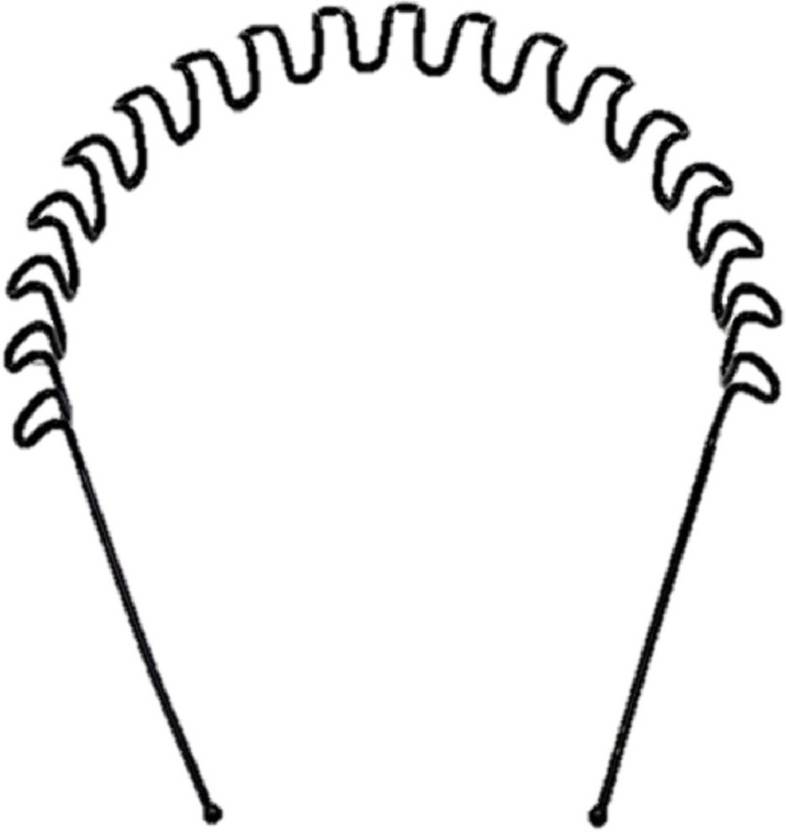 Rooapli Zig Zag Wavy Hair Band For Women And Men Premium
