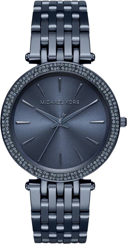 MICHAEL KORS Darci Blue Sunray Dial Blue Stainless Steel Analog Watch - For  Women - Buy MICHAEL KORS Darci Blue Sunray Dial Blue Stainless Steel Analog  Watch - For Women MK3417i Online