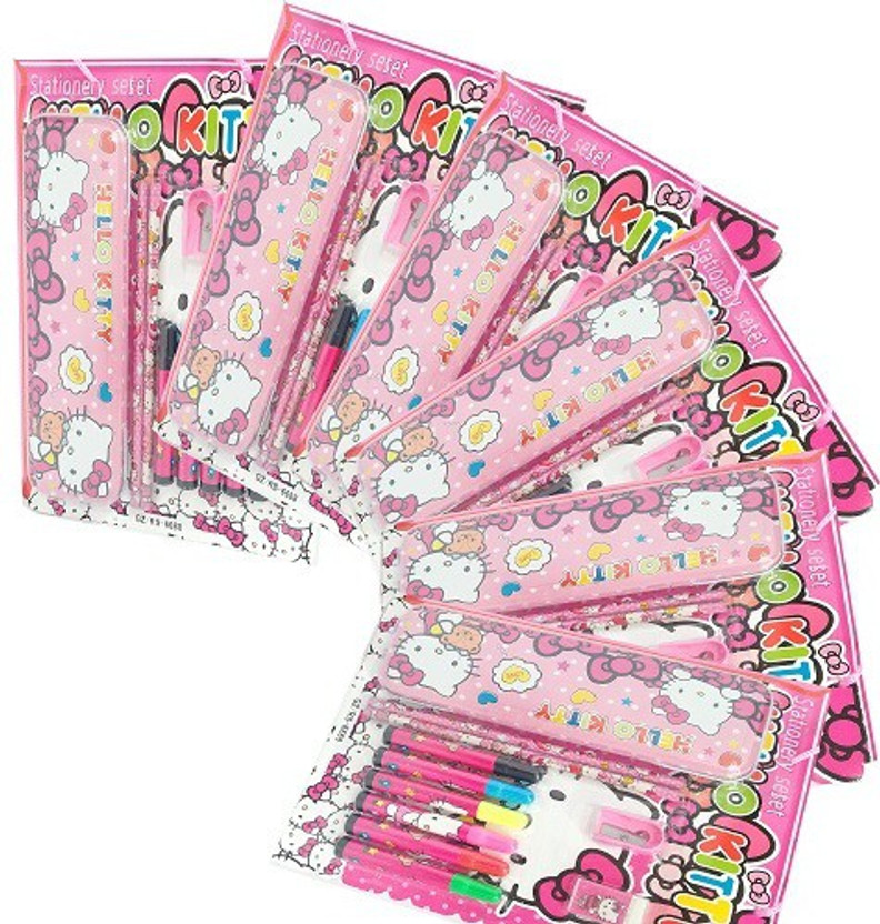 Hello Kitty Large Colouring Art Set Colours Sketch Book Eraser