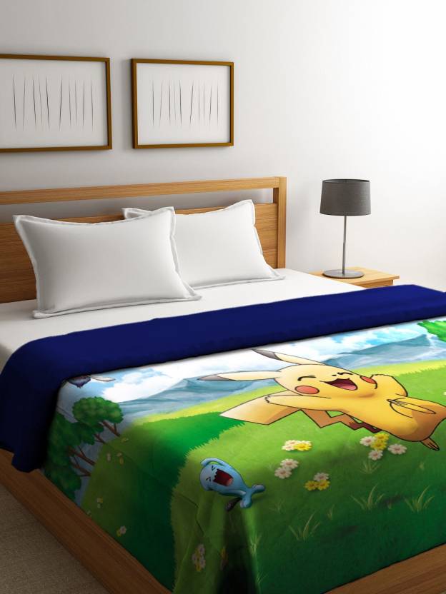 Pokemon 300 Tc Cotton Single Printed Bedsheet Buy Pokemon 300 Tc