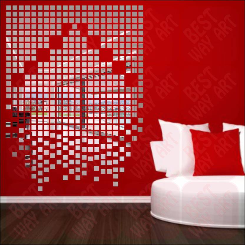 BEST DECOR 90 cm Best Décor Chips Square Silver(pack of 100)Acrylic