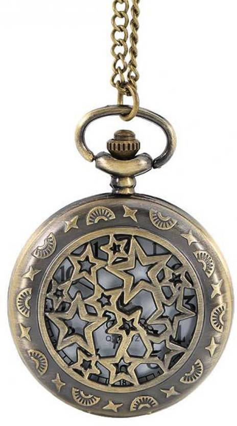 Young Forever On Time Retro Antique Designer Premium Vintage Shine Like A Star Pocket N80483 Bronze Alloy Pocket Watch Chain