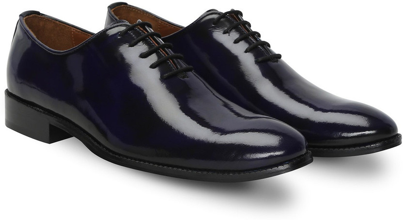 shiny leather oxford formal shoe 