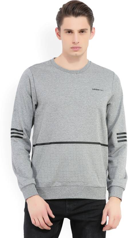 ADIDAS NEO Full Sleeve Solid, Printed Men's Sweatshirt ADIDAS NEO Full Sleeve Solid, Printed Men's Sweatshirt
