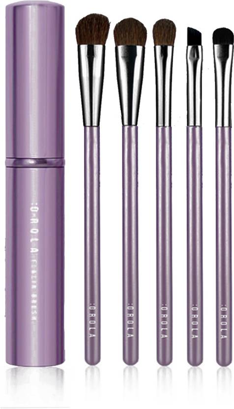 Flalia O Rola Portable Makeup Brush Set 5 Pcs In Metal Case Beauty