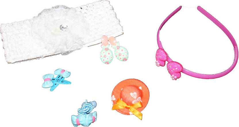 Wonder Star Combo Of 6 Hair Accessories For Daily Party Use Hair