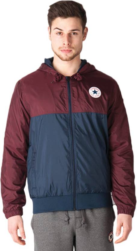 Converse Full Sleeve Solid Men Jacket - Buy Blue Converse Full Sleeve Solid  Men Jacket Online at Best Prices in India 