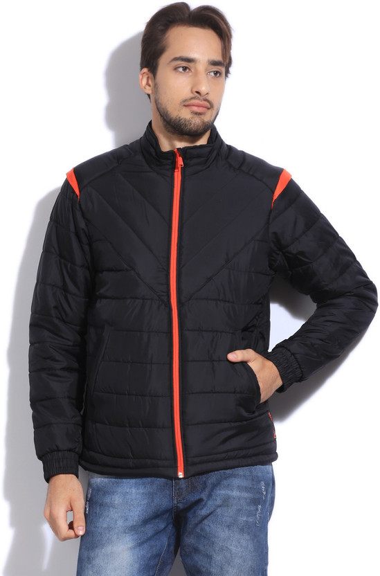 Full Sleeve Solid Men Quilted Jacket 