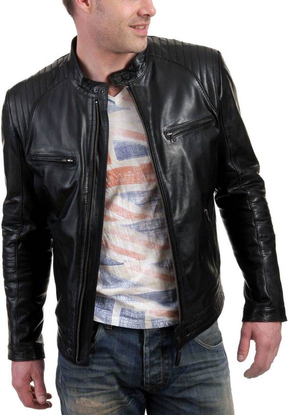 Dooda Full Sleeve Solid Men S Faux Leather Jacket
