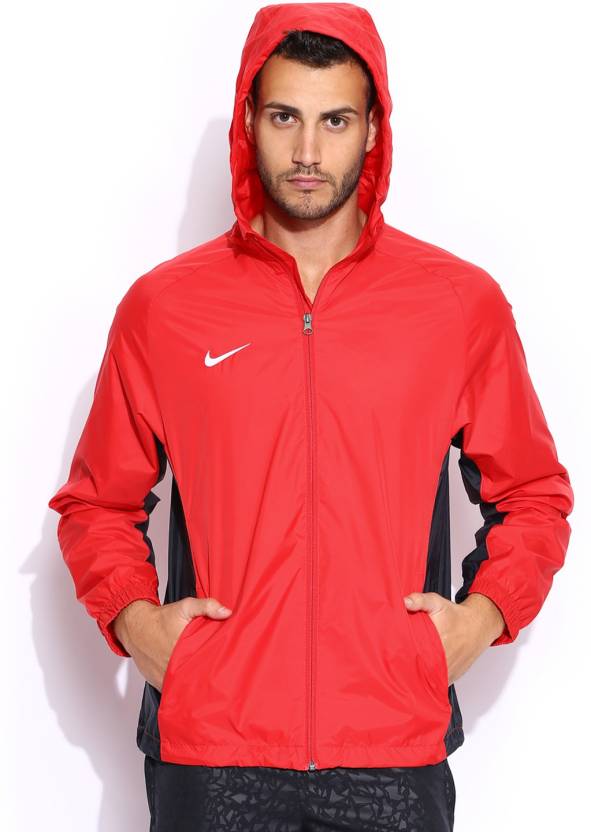 NIKE Full Sleeve Solid Men Rain Jacket - Red NIKE Full Sleeve Solid Men Rain Jacket Online at Best Prices in India | Flipkart.com