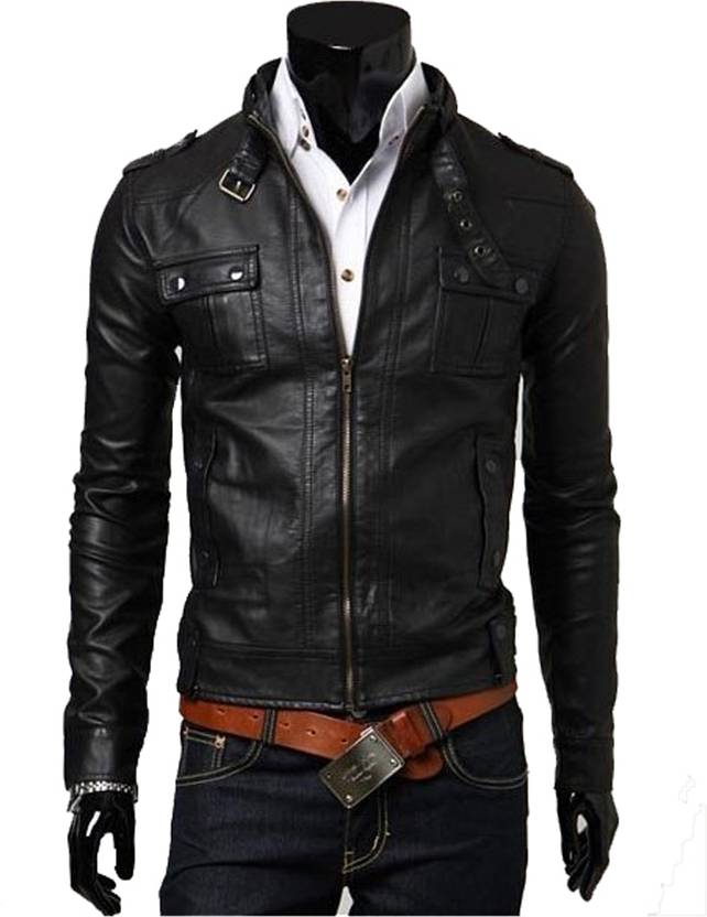 Hugme Fashion Full Sleeve Solid Men S Jacket Black Hugme Fashion Full Sleeve Solid Men S