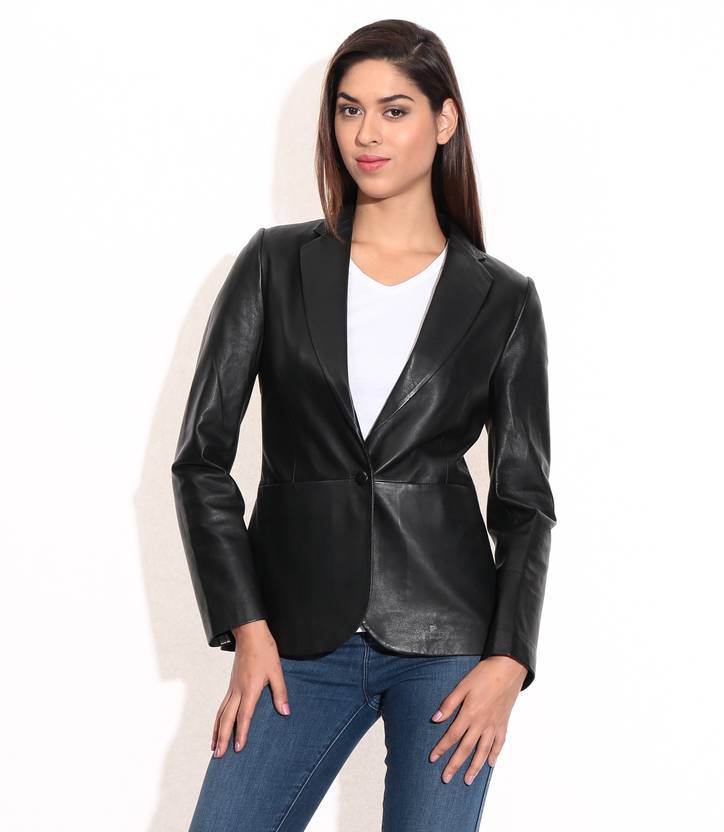 Theo Ash Full Sleeve Solid Women S Blazer Style Jacket Black Theo Ash Full Sleeve Solid Women S Blazer Style Jacket