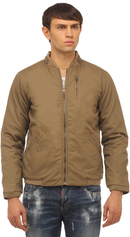 Sleeve Solid Men Motorcycle Jacket 