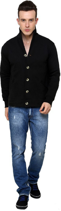 Casual Tees Full Sleeve Solid Men Quilted Jacket