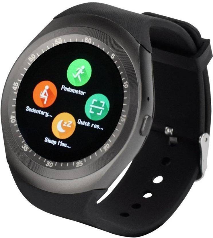 JOSA Smart Watch Smart Watches Smart Female Mens Phone Y1 Bluetooth Smartwatch 2G GSM SIM Application Synchronization Watch for Android Phones(B) Smartwatch ...