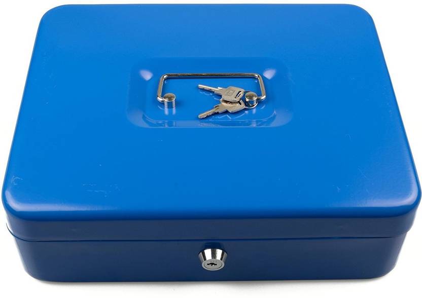 sukot large cash locker security key lock cash box petty cash holder