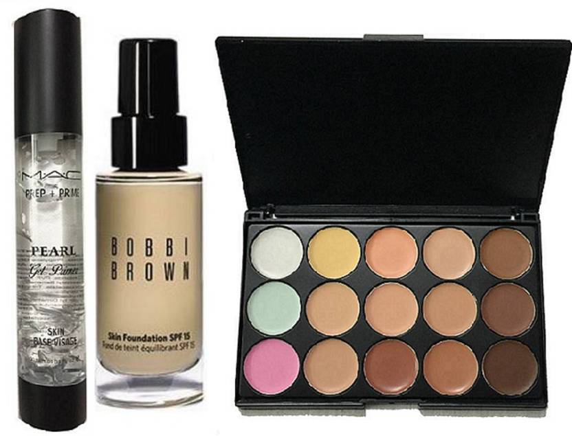 Mac Face Primer 15shades Concealer Palette With Bobbi Brown