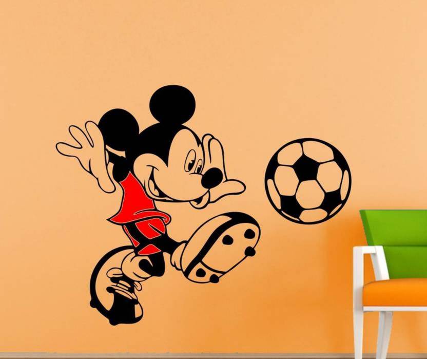 Madhuban Decor Small Mickey Mouse Wall Decal Sticker Sticker
