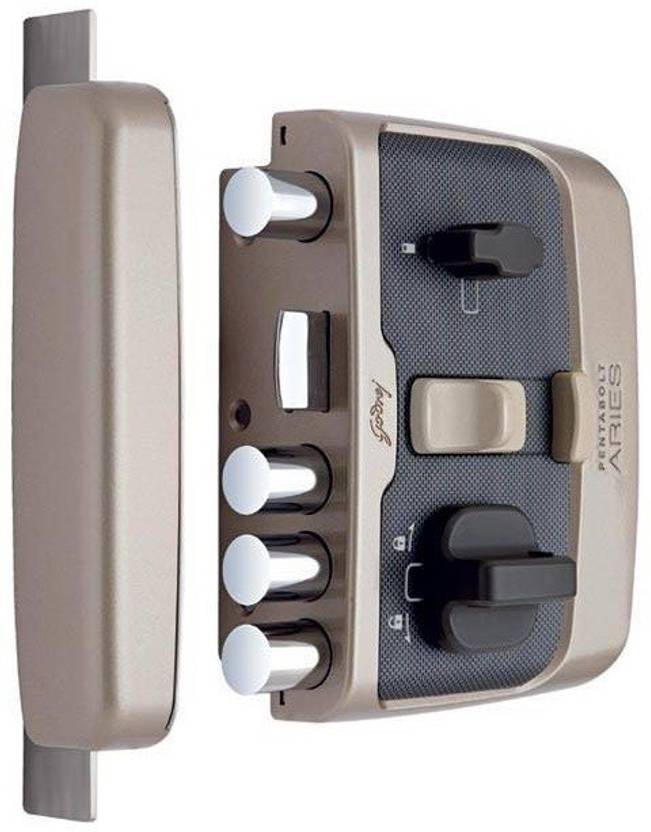 Godrej Pentabolt Aries 2C Vegas Gold Deadbolt Lock Buy Godrej