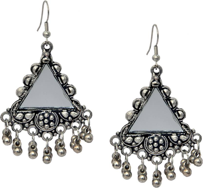 Flipkart Com Sparkle World German Silver Sparkle World German Silver Chandelier Earrings Earring