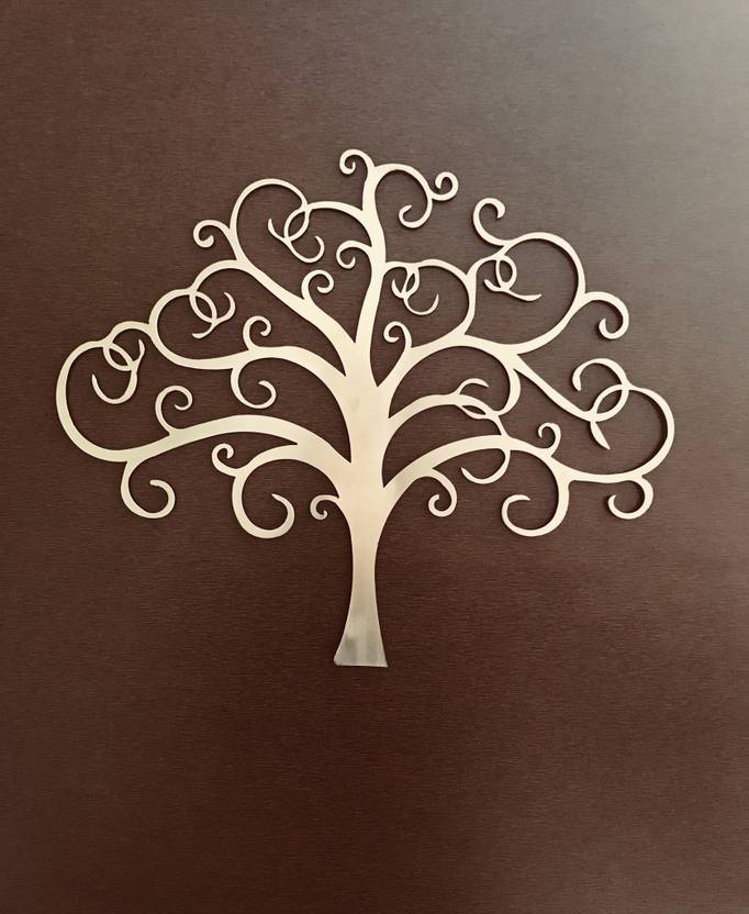 Ironic Art Metal Tree Wall Decorative Showpiece 30 2