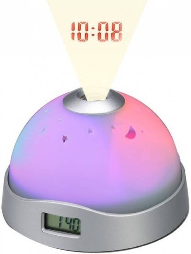 Simplex Digital Amazing Kids Night Sky Moon Stars Projection Clock Night Sky Moon Stars Projection Clock