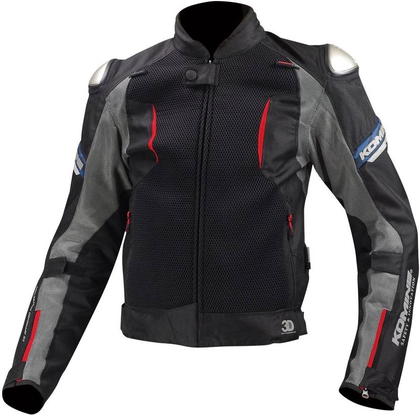 Komine JK107_BLACK_RED Riding Protective Jacket Price in India Buy