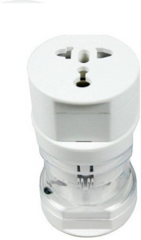 Growth Universal Long Travel Adapter (AU EU UK US) International Good Quality Worldwide Adaptor (White) Worldwide Adaptor(White)