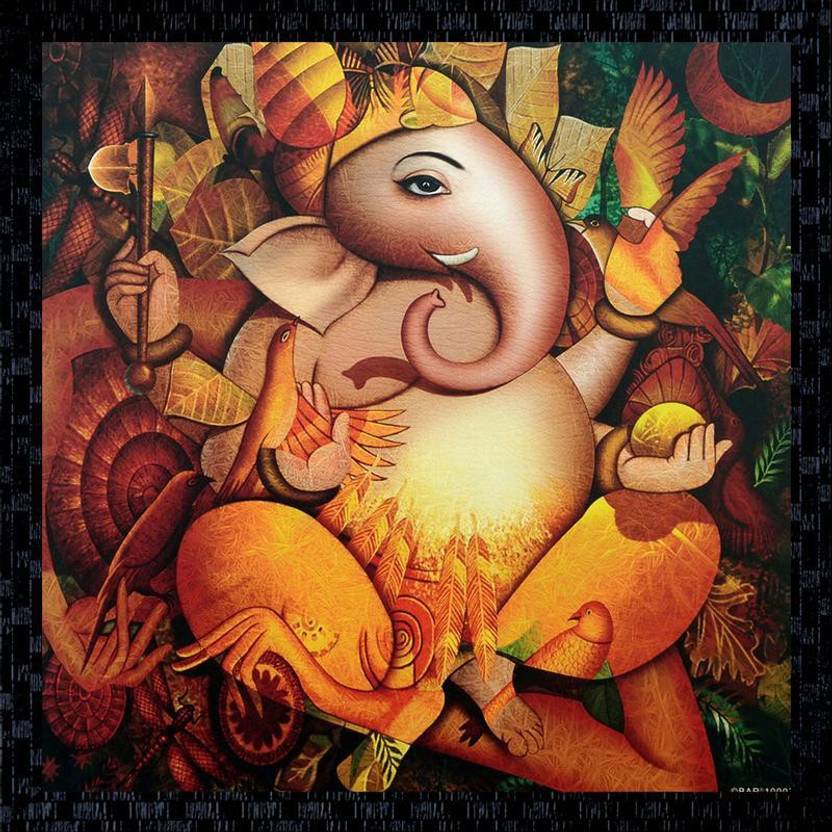 Janki Ganesh Ji Taxture Fiber Glass Wall Painting Canvas Painting Price In India Buy Janki Ganesh Ji Taxture Fiber Glass Wall Painting Canvas Painting Online At Flipkart Com