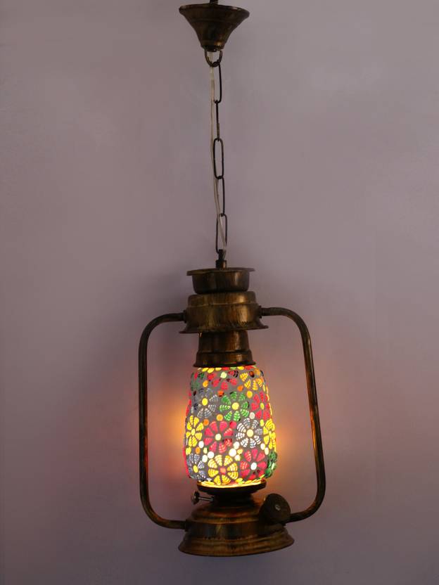 Afast Antique Pendant Hanging Lantern Lamp Light With Colorful
