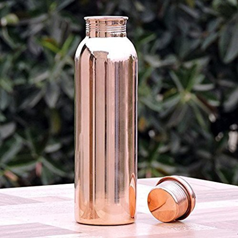 Pure Copper Water Bottle for Ayurvedic Health Benefits Joint Free Leak Proof