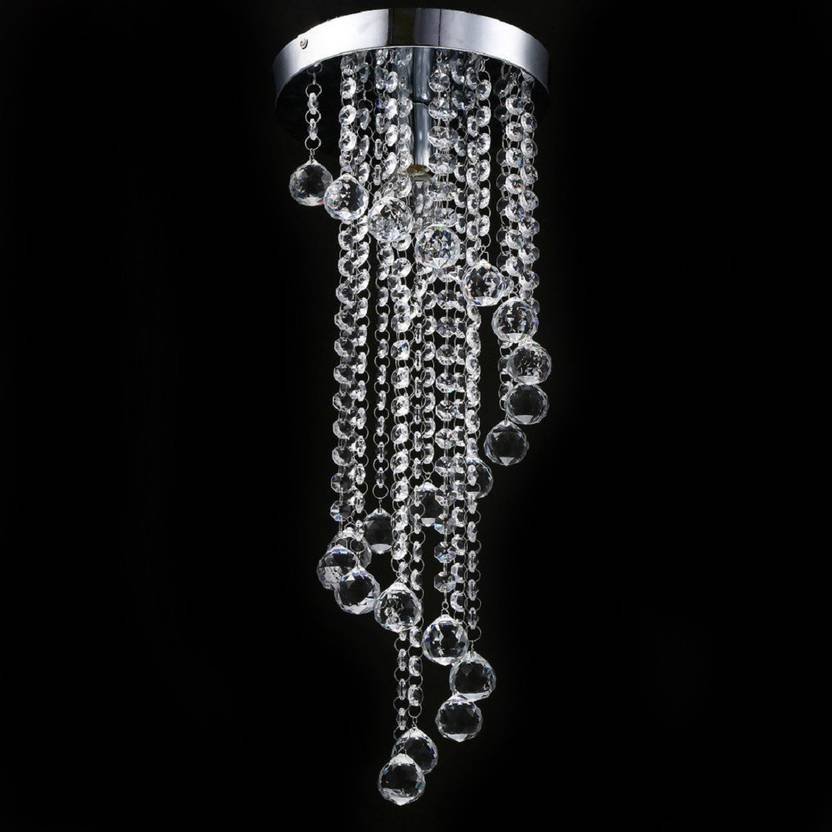 4 Modern Ceiling Light Led Glass Beads Crystal 4 Modern Ceiling Light Led Glass Beads Crystal Pendant Fixture 27 Cm Wide
