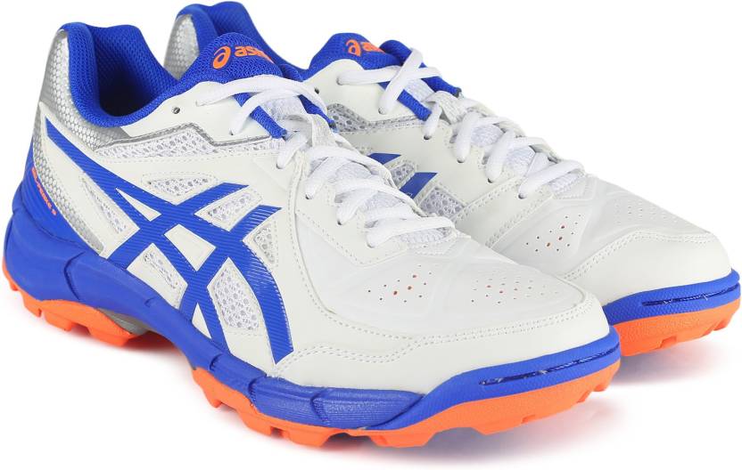 Asics GEL-PEAKE 5 Sports Shoe For Men - Buy White / Olympian Blue / Hot  Orange Color Asics GEL-PEAKE 5 Sports Shoe For Men Online at Best Price -  Shop Online for