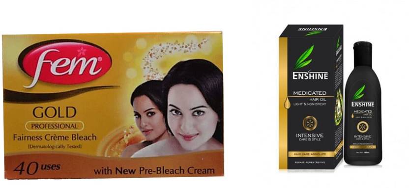 Fem Combo Of Bleach Hair Oil For Long And Shining Hair Price In