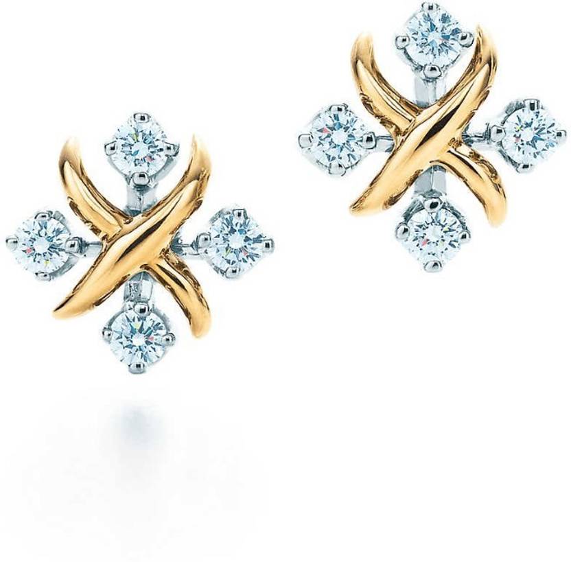 Karat Square Attractive Yellow Gold 18kt Diamond Stud Earring Price Karat Square Attractive Yellow Gold 18kt Diamond Stud Earring