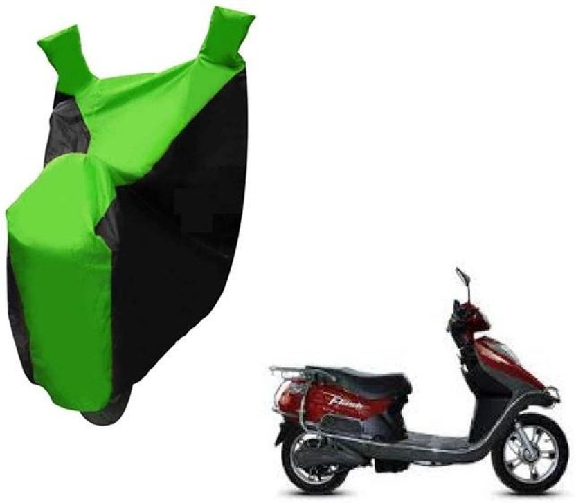 SMART Two Wheeler Cover for Electric Cruz(Black, Green)