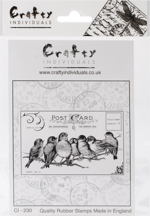 Crafty Individuals Unmounted Rubber Stamp Winter Garden 4.75 x 7