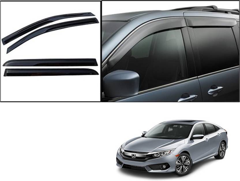 Autonity Tape On Matte Black Window Visor Price In India Buy