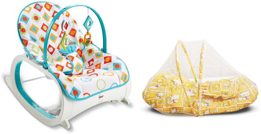 Fisher Price Toddler Rocker Baby Bedding Set With Mosquito Net