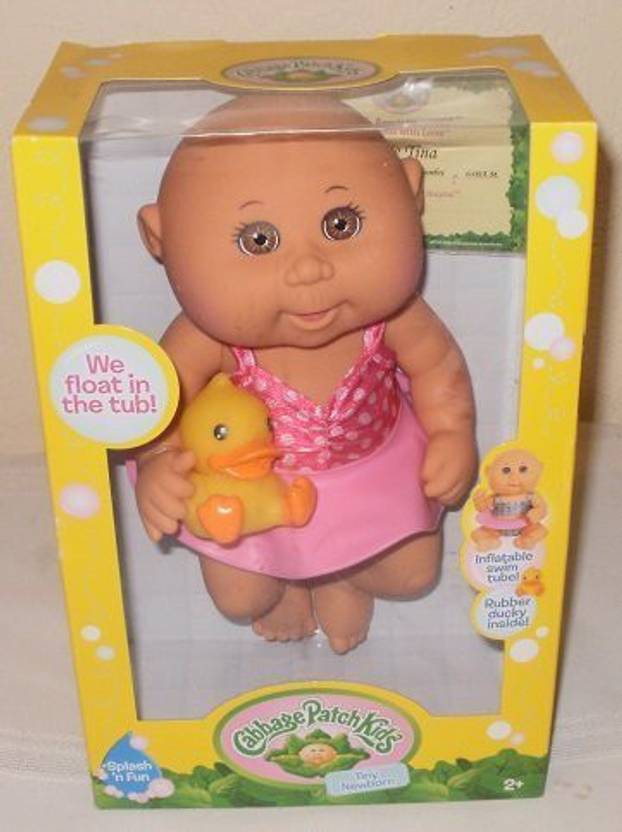 Cabbage Patch Kids Tiny Newborn Splash N Fun Doll Light Brown