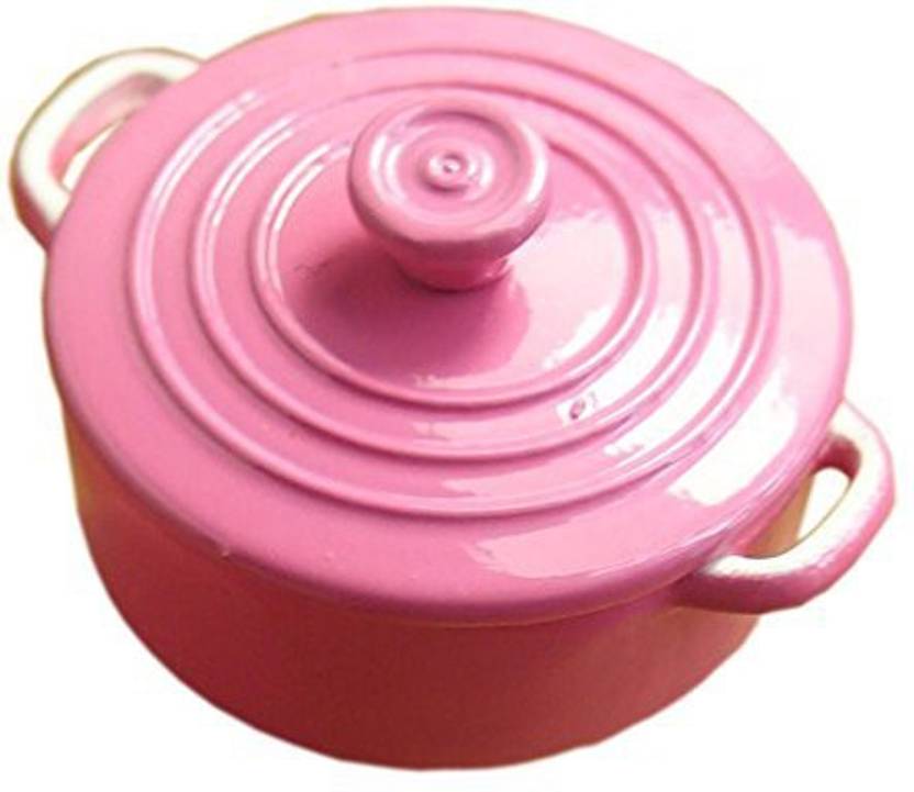 Bobominiworld Metal Stock Pot Dollhouse Miniatures Decoration 1 12